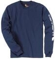 T-Shirt CARHARTT "Long Sleeve", Herren, Gr. M, blau (navy), Obermaterial: 100%
