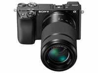 SONY Systemkamera "Alpha 6100 Kit mit SELP1650 + SEL55210" Fotokameras schwarz