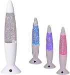 N&Auml;VE LED Tischleuchte "GLITTER", bunt (wei&szlig;, transparent, bunt), &Oslash; 10cm H: 36cm, 1