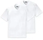 Unterhemd SCHIESSER "T-Shirt American T-Shirt 2er Pack", Herren, Gr. 3XL, N-Gr,