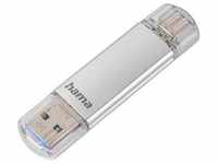 HAMA USB-Stick "USB-Stick "C-Laeta", Type-C USB 3.1/USB 3.0, 16GB, 40 MB/s, Silber"