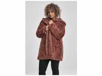 Parka URBAN CLASSICS "Urban Classics Damen Ladies Hooded Teddy Coat" Gr. XL, rosa