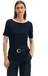 T-Shirt MARC O'POLO "mit U-Boot-Ausschnitt", Damen, Gr. XXS, blau (maniac...