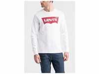 Langarmshirt LEVI'S Gr. XL, weiß Herren Shirts Langarm mit Logo-Print