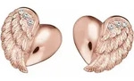 Paar Ohrstecker ENGELSRUFER "Little magic HERZFL&Uuml;GEL", rosa (ros&eacute;goldfarben,