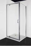 Sanotechnik Duschwand "Elite Chrom" BxH: 90 x 195 cm, Fixglaselement mit...