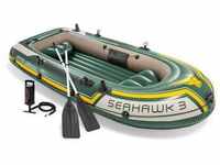 Schlauchboot INTEX "Seahawk 3" Kleinboote grün (grün, gelb) Wasserspielzeug