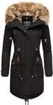 Navahoo Wintermantel "Rosinchen" stylischer Damen Winter Baumwollparka mit Kunstfell