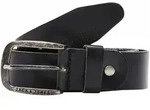 Lederg&uuml;rtel JACK & JONES "JACPAUL LEATHER BELT NOOS", Herren, Gr. 80, schwarz,