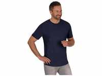 T-Shirt TRIGEMA "TRIGEMA aus 100% Biobaumwolle" Gr. M, blau (navy, c2c) Herren Shirts