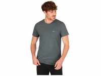 T-Shirt TRIGEMA "TRIGEMA aus Biobaumwolle mit Brusttasche" Gr. XL, grün (oliv, c2c)