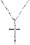 Kette mit Anh&auml;nger ENGELSRUFER "Kreuz", silber (silber, 925), Halsketten, Damen,