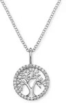Kette mit Anh&auml;nger ENGELSRUFER "Kette Lebensbaum", silber (silberfarben),