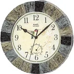 Funkwanduhr AMS "Au&szlig;enuhr, F5979", bunt, Wanduhren, B/H/L: 6cm, Quarzuhr,