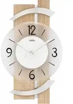 Wanduhr AMS "W9546", braun (sonomafarben), Wanduhren, B/H/L: 6cm x 40cm x 23cm,