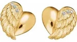Paar Ohrstecker ENGELSRUFER "Little magic HERZFL&Uuml;GEL", gold (gelbgoldfarben,