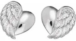 Paar Ohrstecker ENGELSRUFER "Little magic HERZFL&Uuml;GEL", silber (silberfarben,