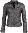 Lederjacke MAZE "31Ryana", Damen, Gr. XS, grau, Obermaterial: 100% Lammleder. Futter: