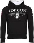 Kapuzenpullover TOP GUN "Defender TG20191012", Herren, Gr. 50M, schwarz,