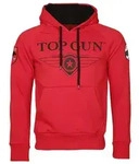 Kapuzenpullover TOP GUN "Defender TG20191012", Herren, Gr. 3xl, rot, Obermaterial:
