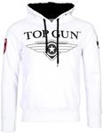 Kapuzenpullover TOP GUN "Defender TG20191012", Herren, Gr. 3xl, wei&szlig;, Obermaterial: