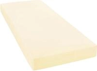 Spannbettlaken JANINE "MAKO-FEINJERSEY 5007", beige (champagner), L:200cm,