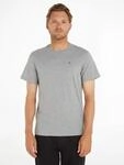 T-Shirt TOMMY JEANS "TJM ESSENTIAL SOLID", Herren, Gr. S, grau (light grau htr),
