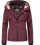 Outdoorjacke MARIKOO "Erdbeere", Damen, Gr. XXL (44), rot (weinrot), Oberstoff: 100%