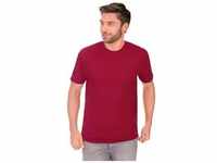 T-Shirt TRIGEMA "TRIGEMA aus 100% Biobaumwolle" Gr. M, rot (rubin, c2c) Herren Shirts