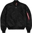Bomberjacke ALPHA INDUSTRIES "MA-1 VF Vintage Fit NASA", Herren, Gr. L, schwarz (all