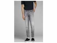 Slim-fit-Jeans JACK & JONES "GLENN ICON" Gr. 33, Länge 36, grau (grey denim)...
