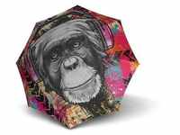 doppler Stockregenschirm "Modern Art Lang Automatik, Monkey"