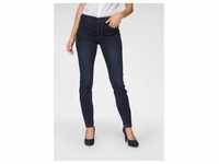 Skinny-fit-Jeans MAC "Dream Skinny" Gr. 34, Länge 30, blau (dark blue wash) Damen