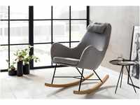Schaukelsessel SALESFEVER Sessel Gr. Webstoff, Wippfunktion, B/H/T: 70 cm x 99 cm x