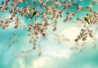 Komar Fototapete "Sakura - Gr&ouml;&szlig;e 368 x 254 cm" bedruckt glatt Wohnzimmer,