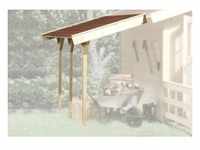 Schleppdach WEKA Gartenhaus-Anbaudächer beige (naturbelassen) Dächer