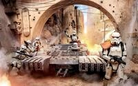 Komar Vliestapete "Digitaldruck Vlies - Star Wars Tanktrooper - Gr&ouml;&szlig;e 400 x 250 cm"