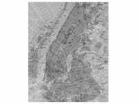 KOMAR Vliestapete "NYC Map" Tapeten Gr. B/L: 200 m x 250 m, Rollen: 1 St., grau