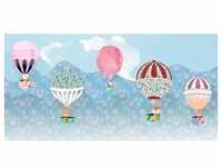 KOMAR Vliestapete "Happy Balloon" Tapeten 500x250 cm (Breite x Höhe), Vliestapete,
