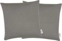 TOM TAILOR HOME Dekokissen "Dove" unifarben, Kissenh&uuml;llen ohne F&uuml;llung, 2er Pack