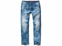 Bequeme Jeans BRANDIT "Brandit Herren Will Washed Denim Jeans" Gr. 32/32, Länge 32,
