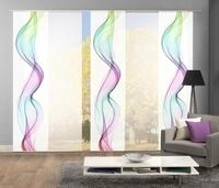 HOME WOHNIDEEN Schiebegardine "ALBERTA" Klettband 5 Stk. tlg. HxB: 245x60,