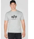 T-Shirt ALPHA INDUSTRIES "Basic T-Shirt", Herren, Gr. 3XL, grau (grau heather),