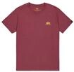 T-Shirt ALPHA INDUSTRIES "Basic T-Shirt SL", Herren, Gr. XL, rot (burgundy),