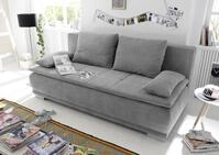 ED EXCITING DESIGN Schlafsofa "Luigi" mit Bettkasten & 2 Armlehnenkissen
