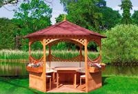 promadino Garten-Essgruppe f&uuml;r Pavillon Palma, BxTxH: 132x116x72 cm