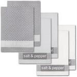 Dyckhoff Geschirrtuch "Salt & Pepper, Ma&szlig;e je Tuch ca. 50x70 cm" mit drei