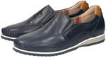 Slipper SIOUX "Hajoko-700", Herren, Gr. 42UK8, blau, Obermaterial: 100% Kalbsleder