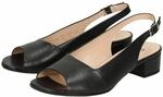 Sandale SIOUX "Zippora", Damen, Gr. 35 (UK 3), schwarz, Obermaterial: 100% Kalbsleder