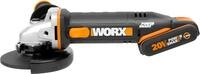 Worx Akku-Winkelschleifer "WX803" 125 mm Scheiben, 2-Position Handgriff, mit...